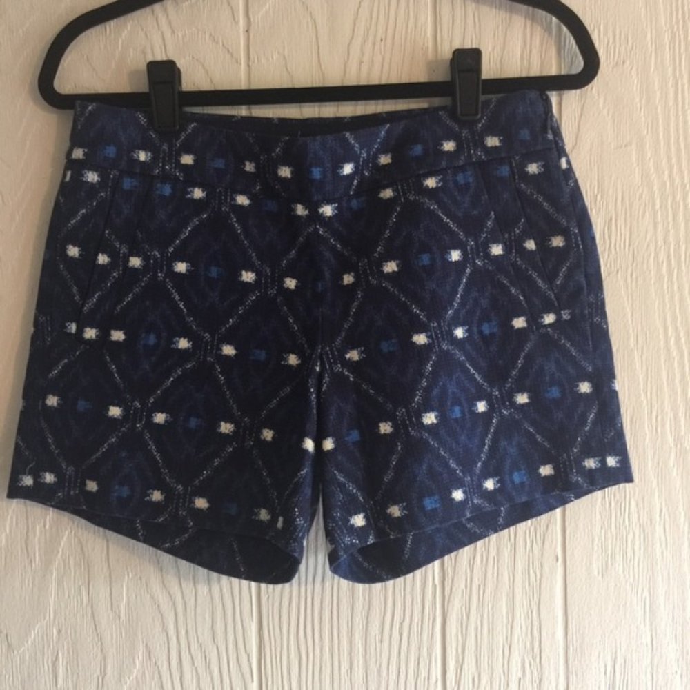 J.Crew  Blue Print Shorts Y2K